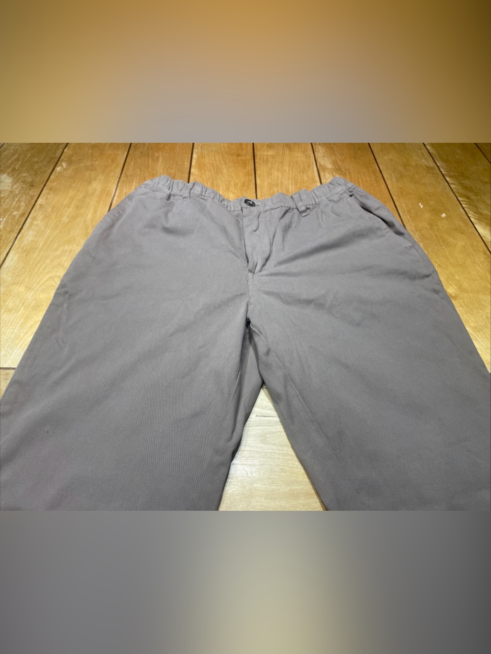 Cove Elastic-Waist Chino Pants Size 34x34 Color Dark Khaki Cotton/Spandex Blend